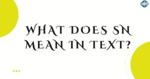 What Does SN Mean in Text Full Explanation & Examples